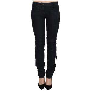Just Cavalli Elegant Low Waist Skinny Trousers