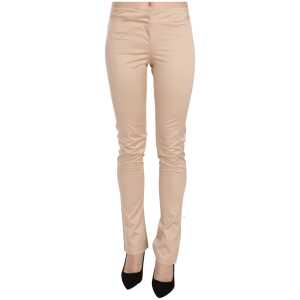 Just Cavalli Elegant Cream Low Waist Skinny Trousers