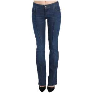 Just Cavalli Chic Blue Washed Boot Cut Denim Pants