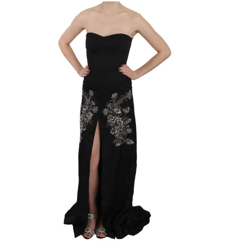 John Richmond Enchanting Black Maxi Flare Dress, theFeinheit