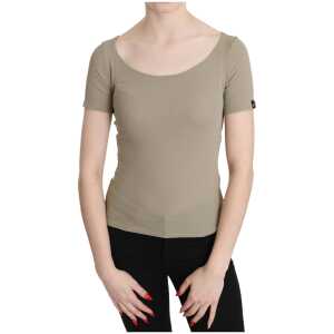GF Ferre Chic Gray Nylon Tank Top with Designer Flair