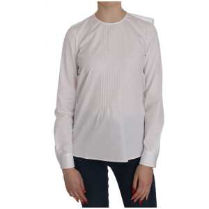 Dsquared² Elegant White Cotton Crew Neck Top