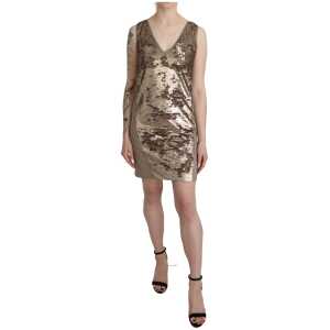 Liu Jo Glamorous V-Neck Sleeveless Sequin Mini Dress