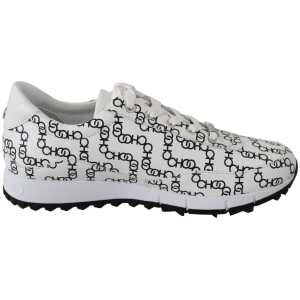 Jimmy Choo Elegant Monochrome Leather Sneakers
