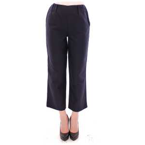 Andrea Incontri Chic Cropped Blue Pants - Exquisite Craftsmanship