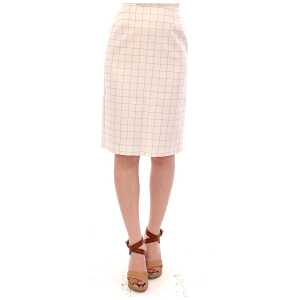 Andrea Incontri Elegant White Pencil Skirt - Chic and Sophisticated