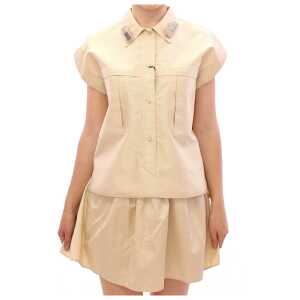 Andrea Incontri Elegant Beige Blouse Tank Top