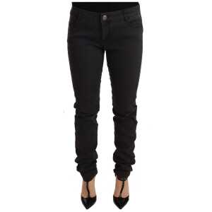 PINKO Chic Mid Waist Skinny Black Denim