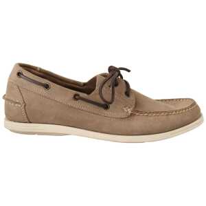 Pollini Elegant Beige Suede Moccasins for the Discerning Gentleman