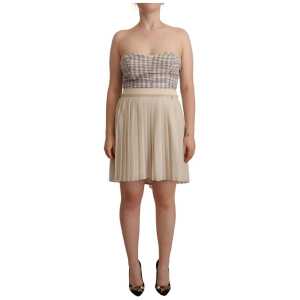 Guess Chic Beige Strapless A-Line Dress
