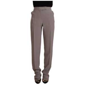 Armani Elegant High Waist Silk Blend Trousers