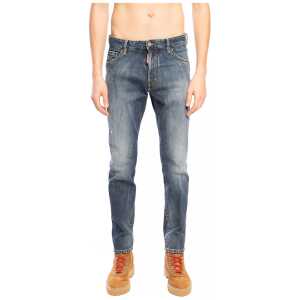 Dsquared² Navy Distressed 'Cool Guy Jean' Denim Pants