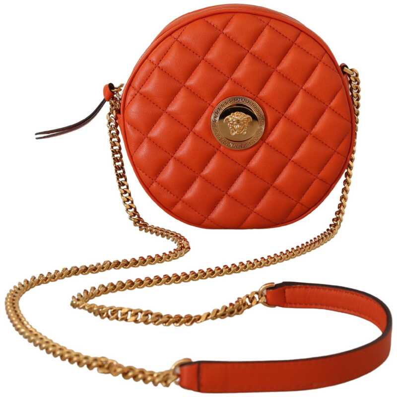 Versace Elegant Round Nappa Leather Crossbody Bag, theFeinheit