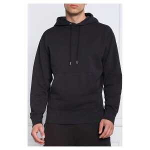 Hugo Boss Elegant Dark Blue Cotton Hooded Sweatshirt