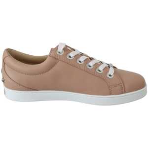 Jimmy Choo Powder Pink Nappa Leather Sneakers