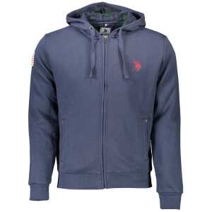 U.S. POLO ASSN. Blue Cotton Men Sweater