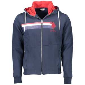U.S. POLO ASSN. Blue Cotton Men Sweater