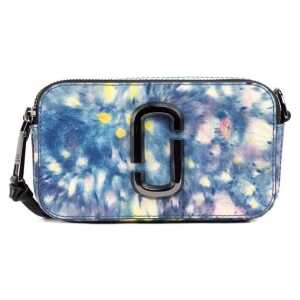 Marc Jacobs The Snapshot bag Watercolor Blue Printed Leather Shoulder Bag Purse