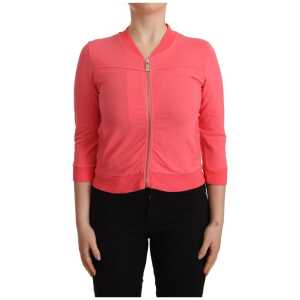 Blumarine Elegant Pink Full Zip Sweater