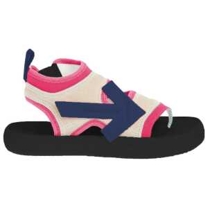 Off-White Fuchsia Neoprene Suede Sandals