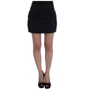 GF Ferre Chic Cotton Mini Skirt in Blue