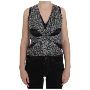 Karl Lagerfeld Elegant Silk Blouse with Logo Detailing