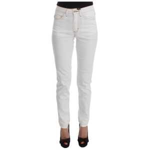 Cavalli Chic White Slim Fit Denim