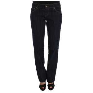 Cavalli Chic Blue Straight Fit Designer Jeans