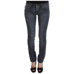 Cavalli Slim Fit Green Diamond Blue Wash Jeans