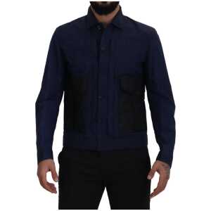 Dsquared² Svelte Dark Blue Cotton Shirt