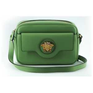 Versace Elegant Mint Green Leather Camera Case Bag