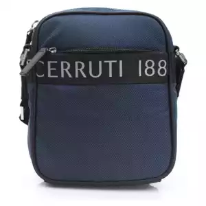 Cerruti 1881 Blue Nylon Men Messenger Bag