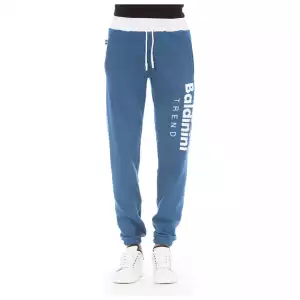 Baldinini Trend Blue Cotton Men's Sport Pant