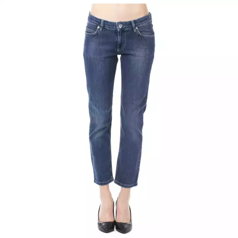 Ungaro Fever Light Blue Cotton Women Jeans, theFeinheit