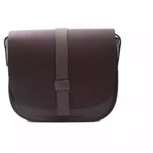 Pompei Donatella Burgundy Leather Women Crossbody