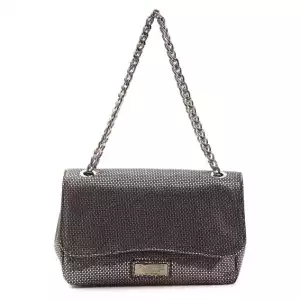 Pompei Donatella Gray Leather Women Crossbody Bag