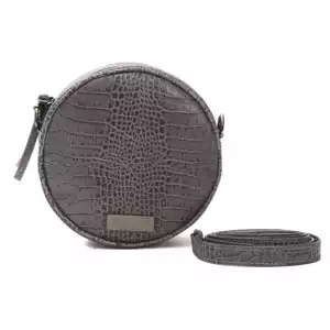 Pompei Donatella Gray Leather Women Crossbody
