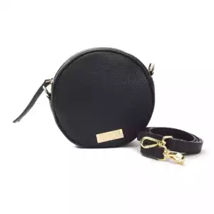 Pompei Donatella Gray Leather Women Crossbody Bag
