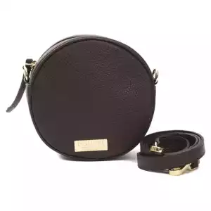 Pompei Donatella Brown Leather Women Crossbody