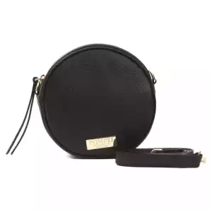 Pompei Donatella Black Leather Women Crossbody