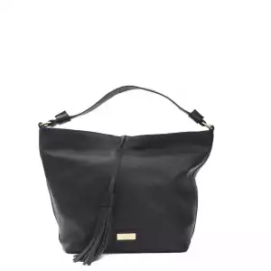 Pompei Donatella Gray Leather Women Shoulder Bag
