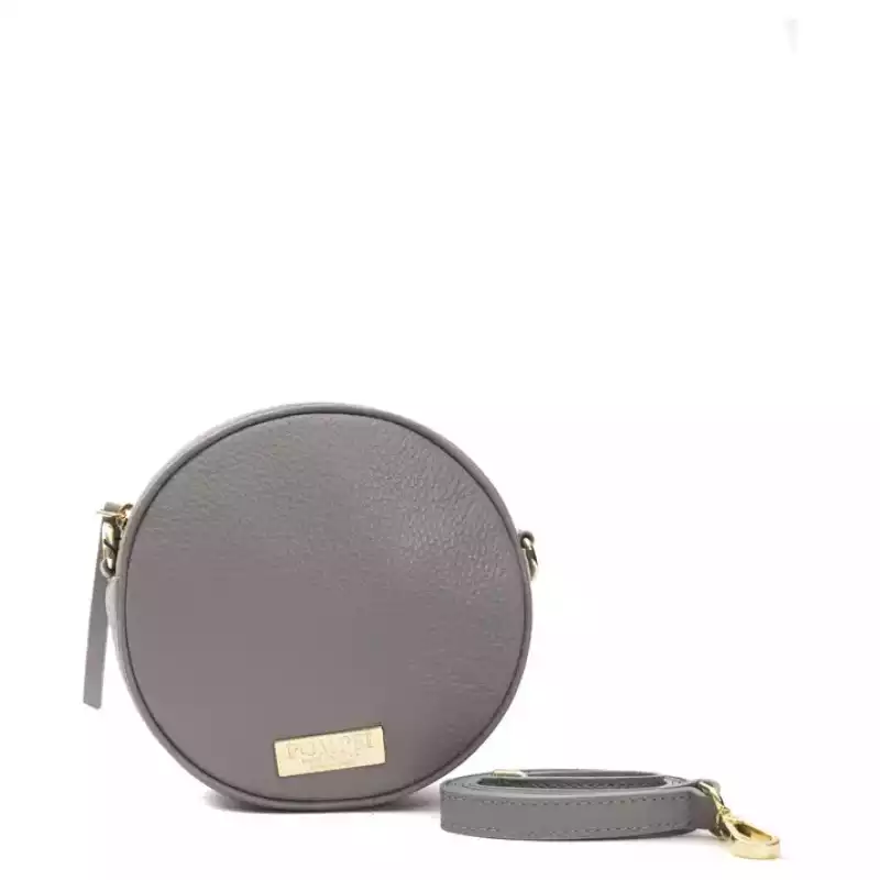 Pompei Donatella Gray Leather Women Crossbody, theFeinheit