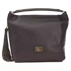 Pompei Donatella Brown Leather Women Shoulder Bag
