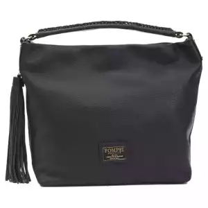Pompei Donatella Gray Leather Women Shoulder Bag