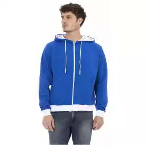 Baldinini Trend Blue Wool Men Sweater