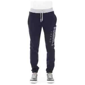 Baldinini Trend Blue Cotton Men's Sport Pant