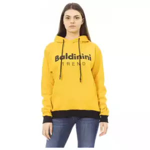 Baldinini Trend Yellow Cotton Women Hoodie