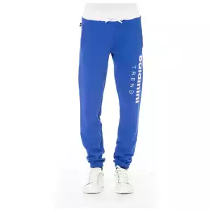 Baldinini Trend Blue Cotton Men Sport Pant
