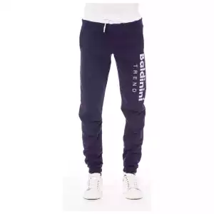 Baldinini Trend Purple Cotton Men Sport Pant