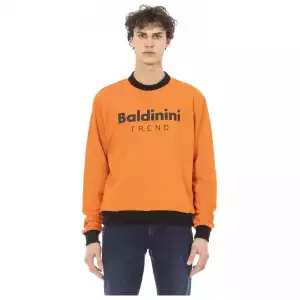 Baldinini Trend Orange Cotton Men's Sweater